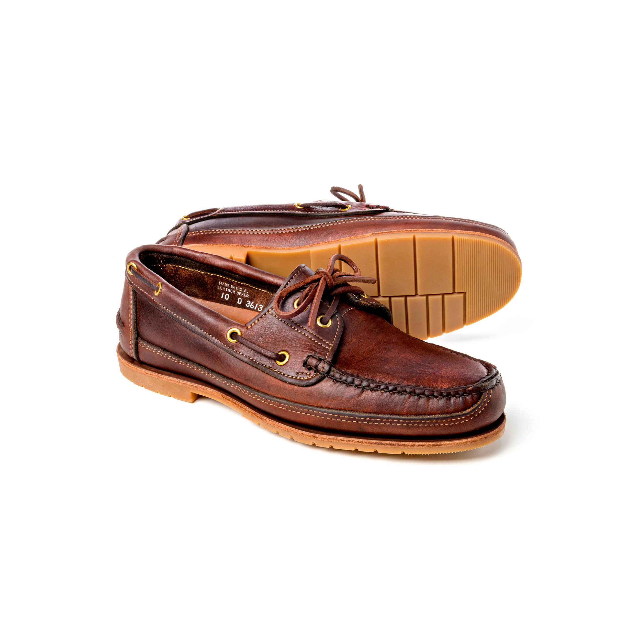 all leather boat shoes