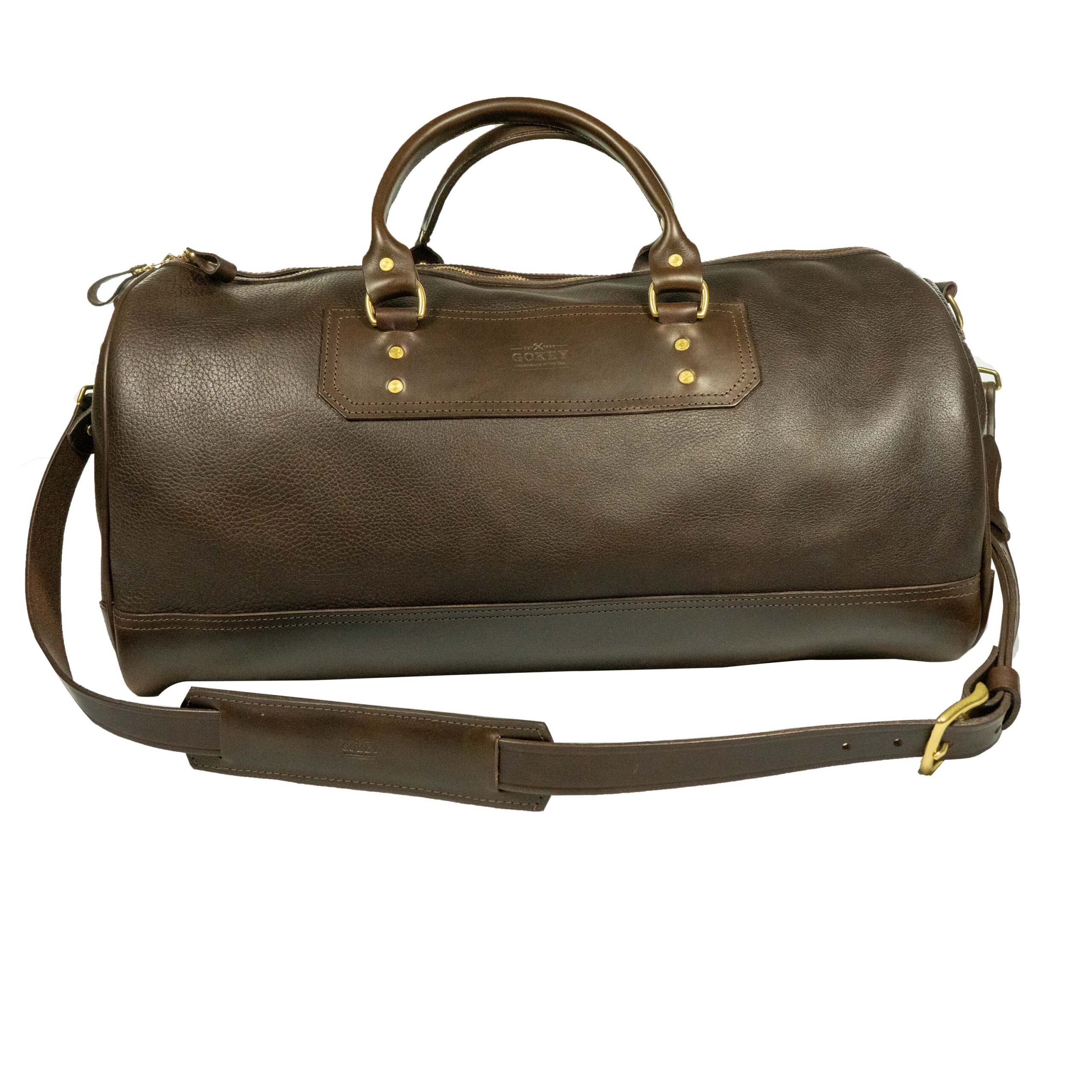 leather travel tote key